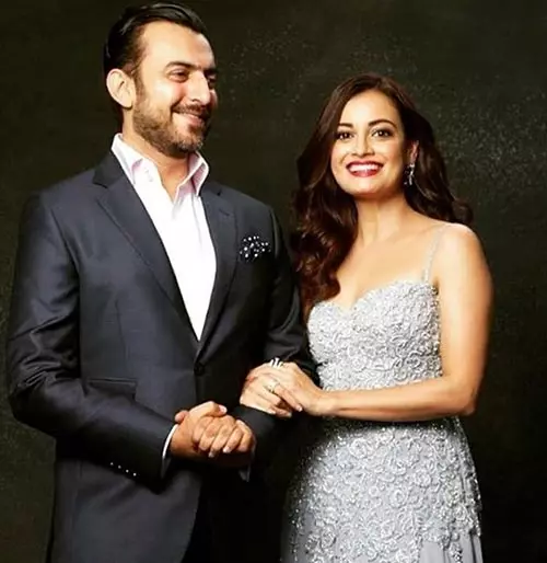 Dia Mirza and Sahil Sangha