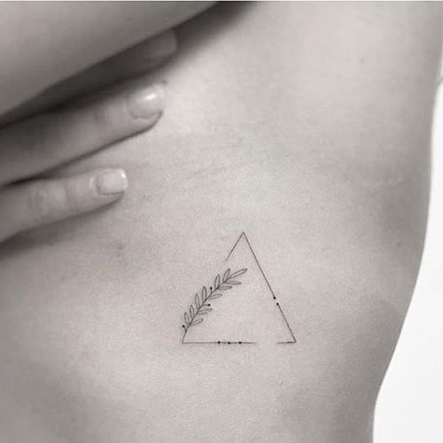 Greek triangle tattoo design
