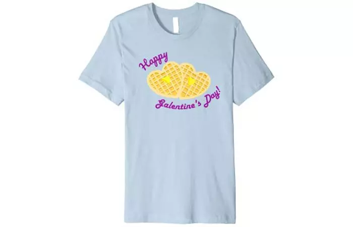 Happy Galentine's Day Funny Waffle T-Shirt