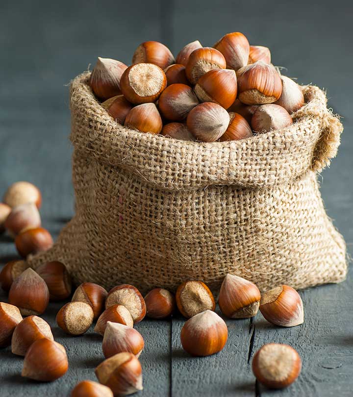 Hazelnuts in hindi