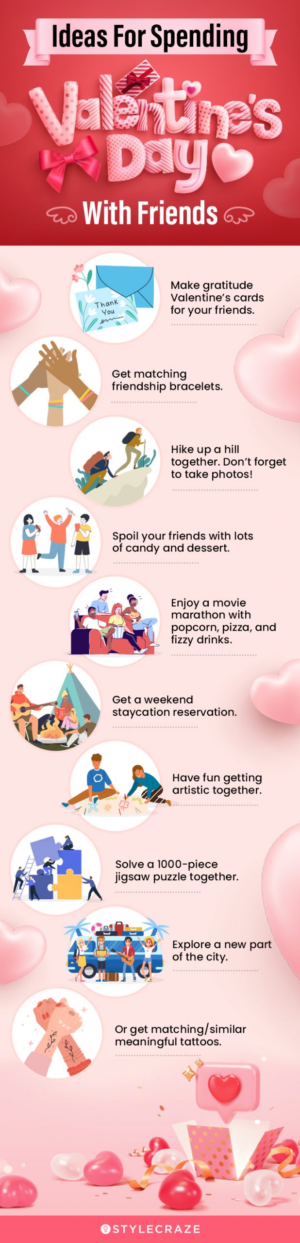 ideas for spending valentine's day with friends (infographic)