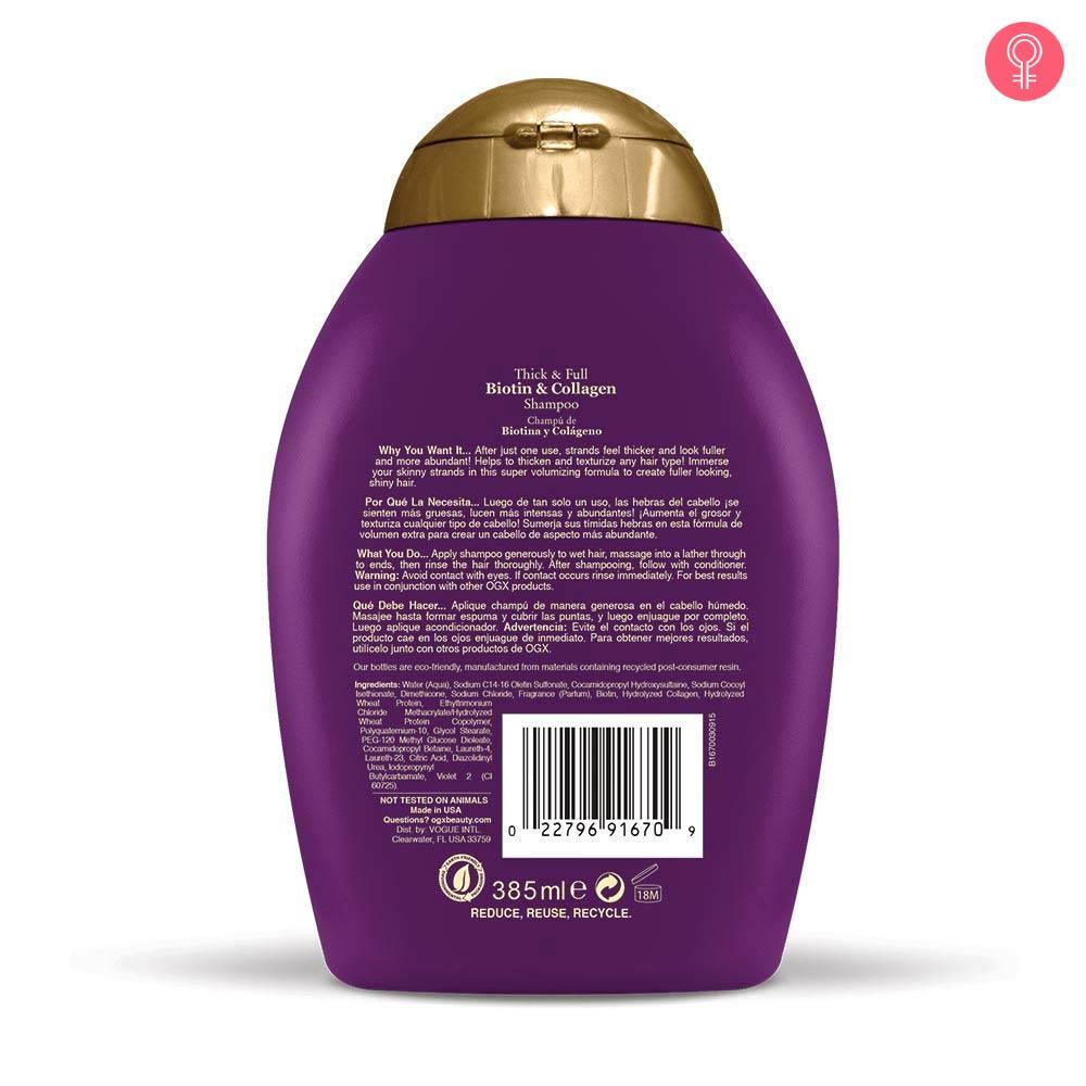 OGX Thick and Full Biotin and Collagen Shampoo Reviews, Price, Benefits How To Use It?