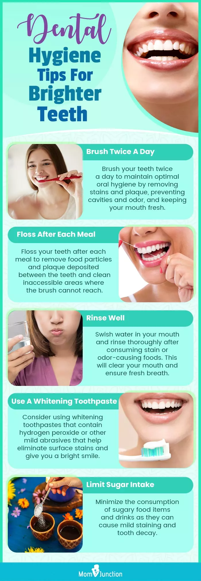 Dental Hygiene Tips For Brighter Teeth (infographic)