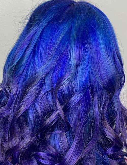 34 Stunning Blue And Purple Hair Colors