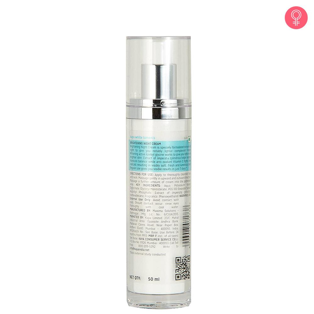 kaya night cream for oily skin