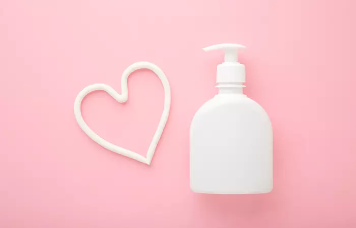 A bottle of moisturizing lotion to help keep the skin hydrated