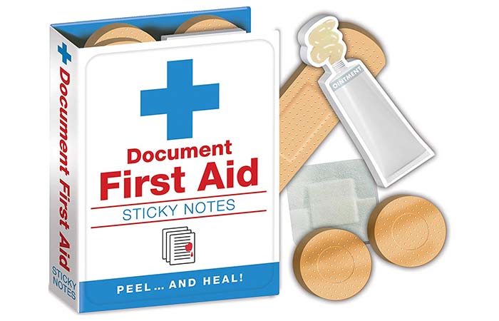 The Unemployed Philosopher’s Guild First Aid Notes – Hospital Themed Sticky Notes Booklet
