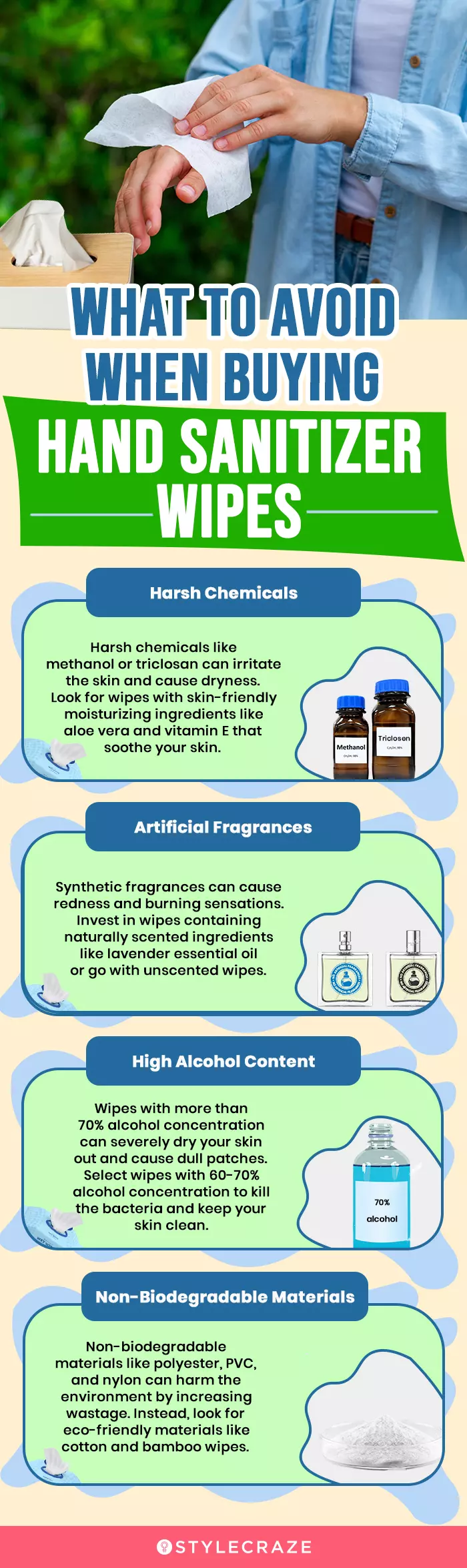  What To Avoid When Buying Hand Sanitizer Wipes (infographic)