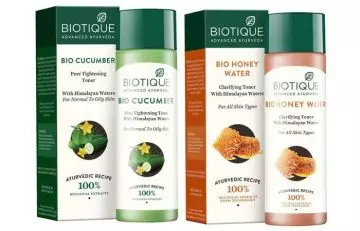Biotic Toners, Cucumber Por Titaning And Honey Water Clarifying Toner