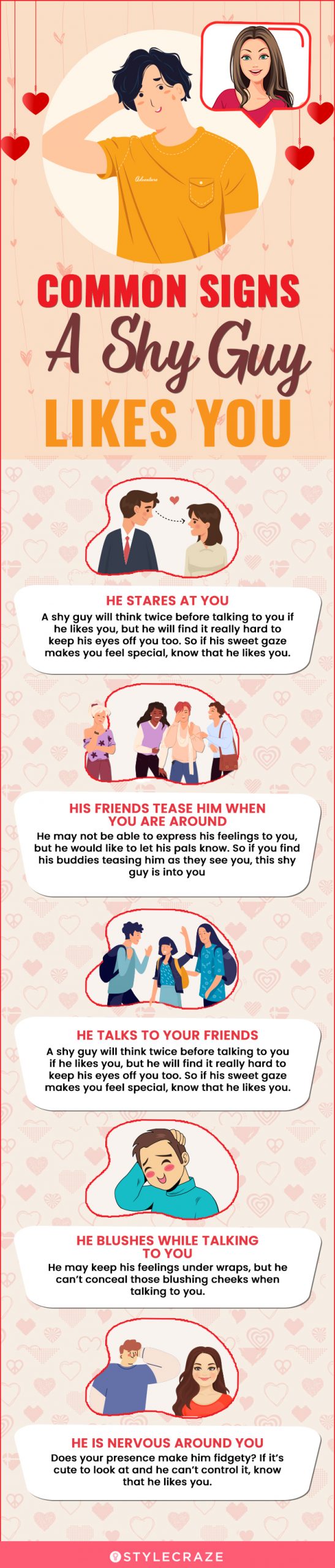 common signs a shy guy likes you (infographic)