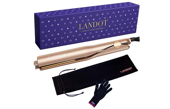 11 Best Dual Voltage Curling Irons   LANDOT Curling Iron And Hair Straightener 