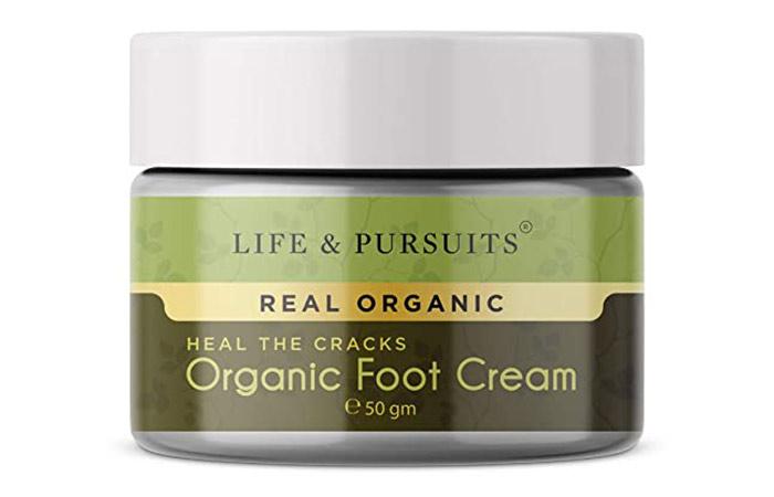  Life and Pursuits Organic Foot Crack Cream for Dry Cracked Heels and Feet