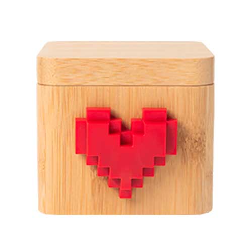 Lovebox White & Black Wooden Love Box Massenger