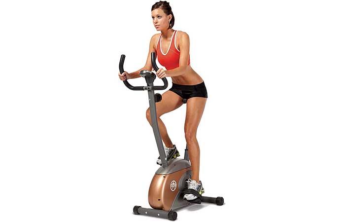 Marcy Upright Exercise Bike With Resistance - BESTE HOMETRAINERS EN LIGFIETSEN VOOR THUIS KOPEN 2023 FIETSTRAINING VOOR MANNEN VROUWEN EN VOOR OUDEREN MET RUGKLACHTEN RUGPIJN REUMA OF ARTROSE