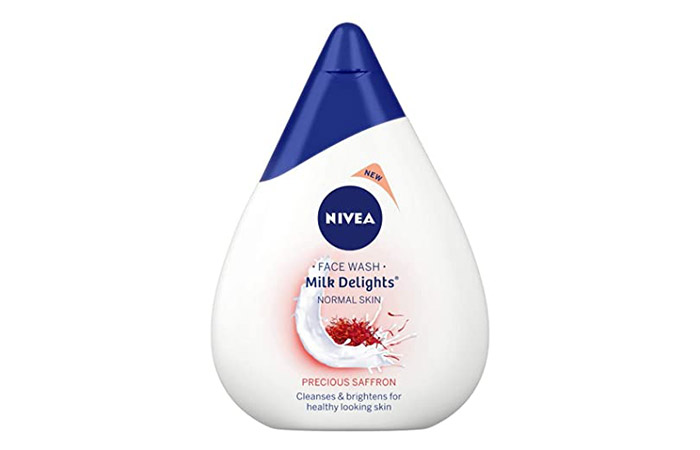 Nivia Facewash, Milk Delight Precise Saffron, Normal Skin