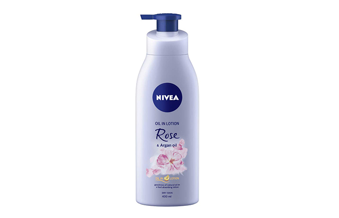 Nivia body lotion, oil in lotion rose