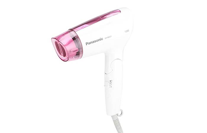 Panasonic EH-ND21-P62B1200 Foldable Hair Dryer with Cool Air and Quick Dry Nozzle