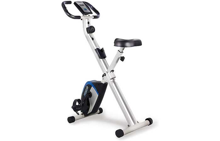 ProGear 225 Folding Magnetic Upright Exercise Bike - BESTE HOMETRAINERS EN LIGFIETSEN VOOR THUIS KOPEN 2023 FIETSTRAINING VOOR MANNEN VROUWEN EN VOOR OUDEREN MET RUGKLACHTEN RUGPIJN REUMA OF ARTROSE