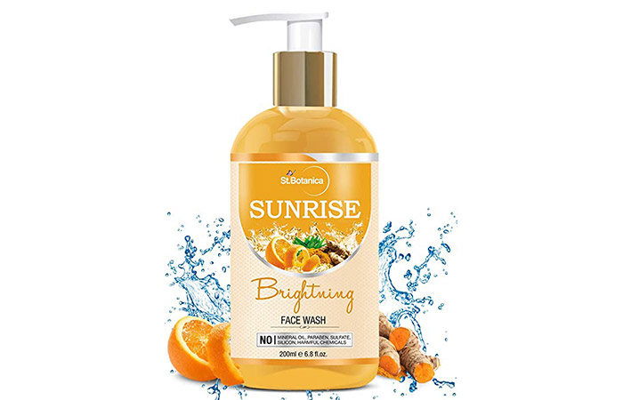 St. Botanica Sunrise Facial Cleanser (Brightening Facewash with Sandalwood, Saffron, Orange, Turmeric, Neem)