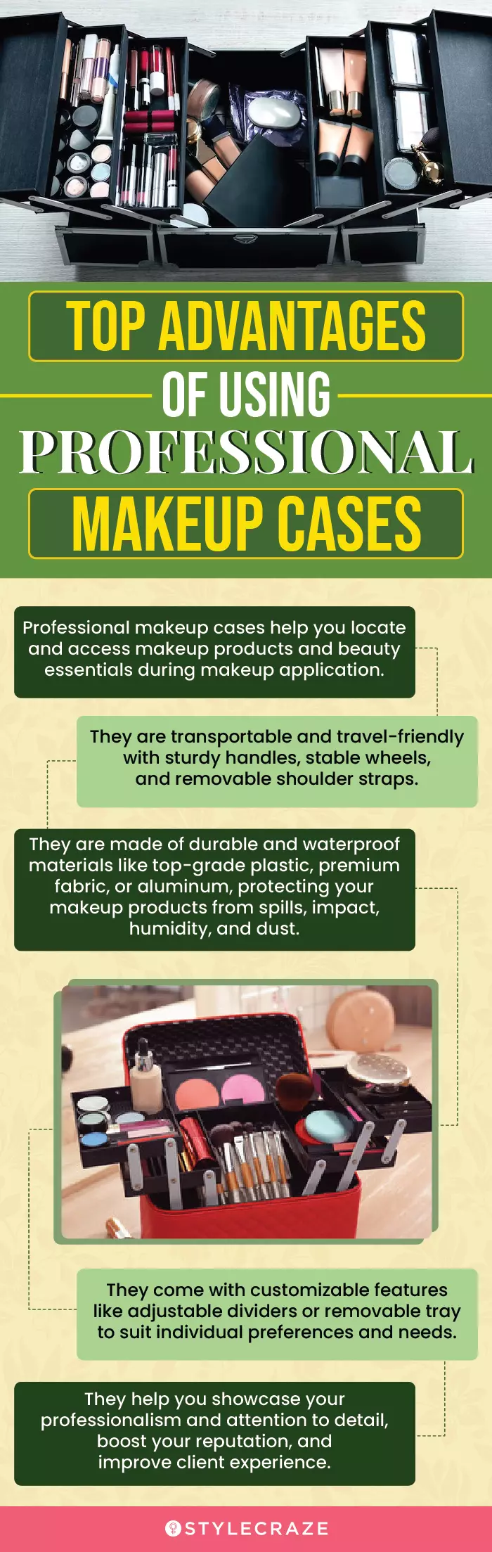 Top Advantages Of Using Professional Makeup Cases (infographic)