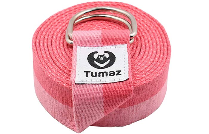 Pinty Yoga Strap 8ft/10ft Stretching Durable Cotton Exercise Straps with Adjustable D-Ring Buckle for Fitness Yoga and Flexibility