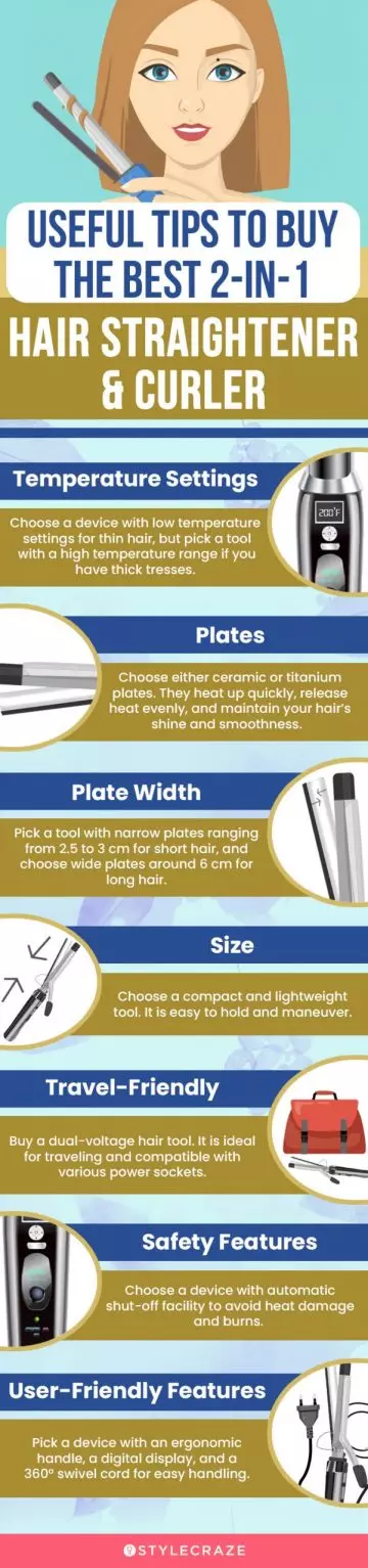 Useful Tips To Buy The Best 2 In 1 Hair Straightener And Curler (infographic)