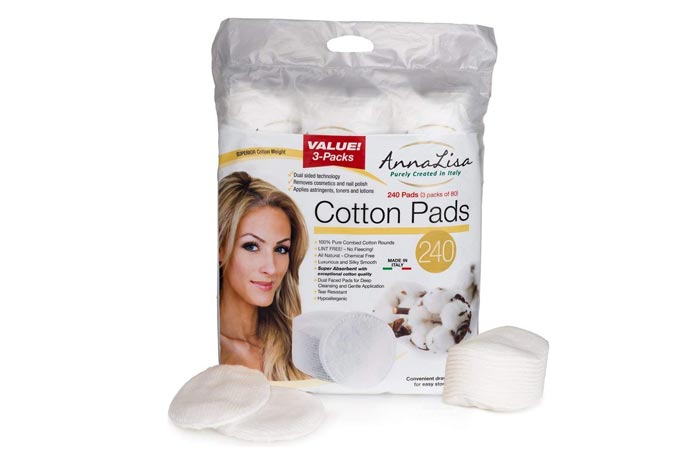 AnnaLisa Pure Combed Cotton Pads