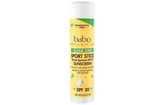 Babo Botanicals Clear Zinc Sport Stick Sunscreen