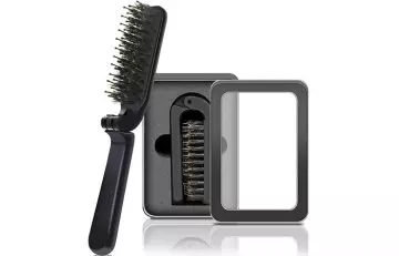 Best Hairbrush For Travel: Aozzy Travel Folding Hair Brush