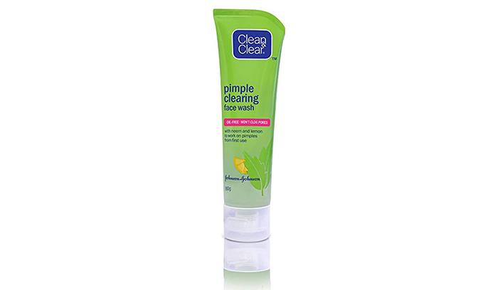 Clean and clear pimple clearing face wash