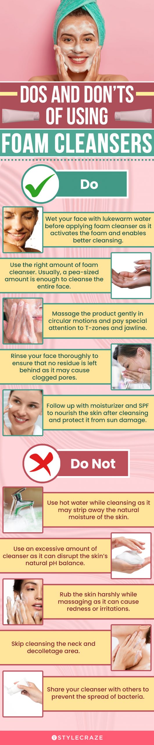 Dos And Don’ts Of Using Foam Cleansers (infographic)