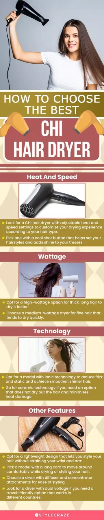 How To Choose The Best CHI Hair Dryers (infographic)