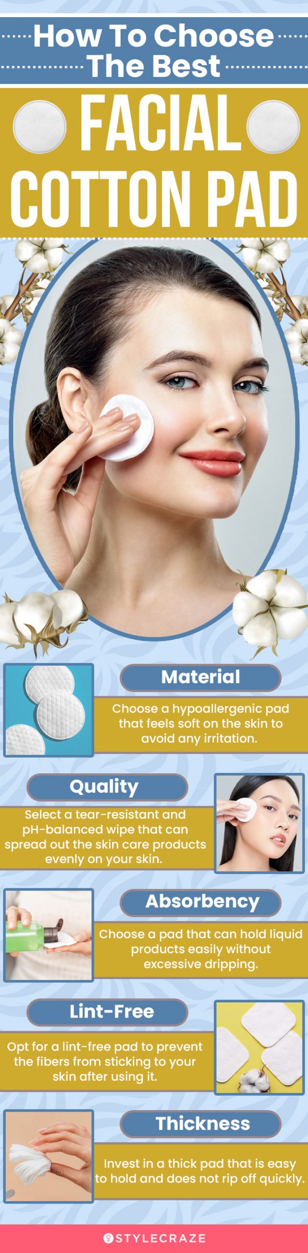 How To Choose The Best Facial Cotton Pad (infographic)