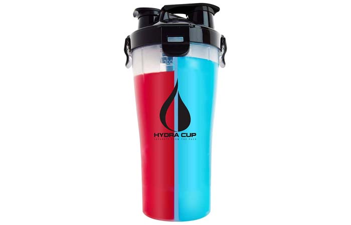 O2COOL Trimr Duo Classic Water & Shaker Bottle 