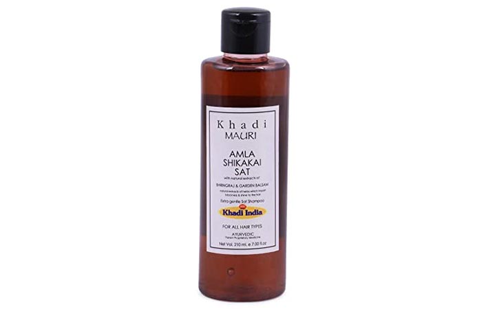 Khadi Mauri Herbal Amla Shikakai Shampoo