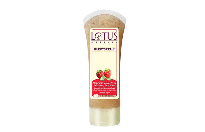 Lotus Herbals Berry Scrub Strawberry