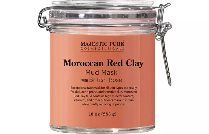 Majestic Pure Moroccan Red Clay Mud Mask