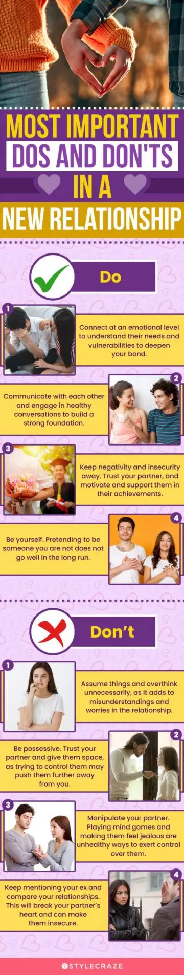 most important dos and don'ts in a new relationship (infographic)