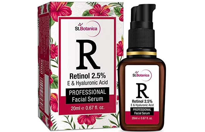  St. Botanica Retinol 2.5% + Vitamin E, C and Hyaluronic Acid Professional Facial Serum