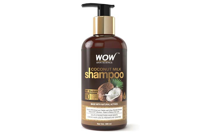 WOW Coconut Milk No Parabens, Sulphate, Silicone, Salt Color Shampoo