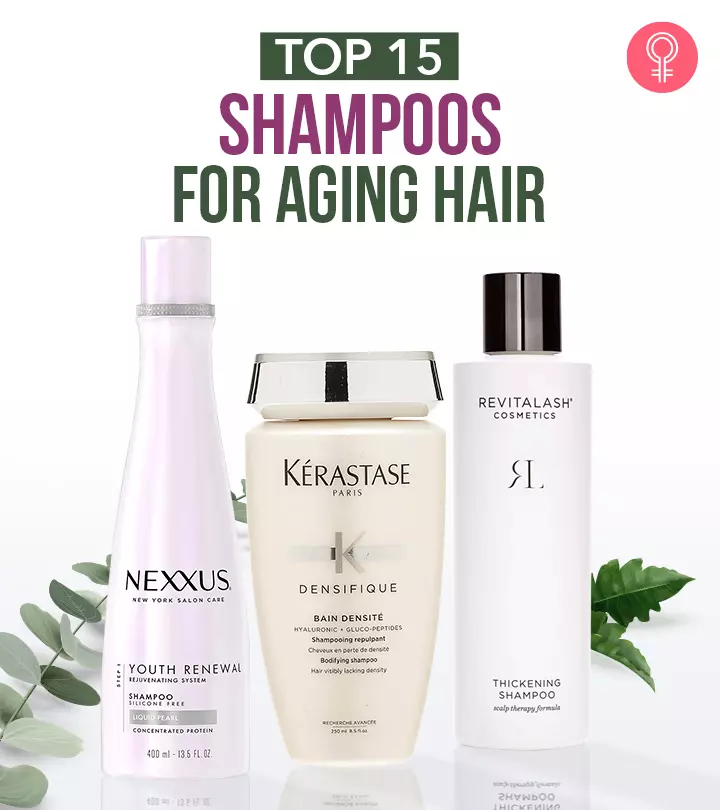 Treat your aging hair daily with shampoos that restore shine, moisture, and volume. 