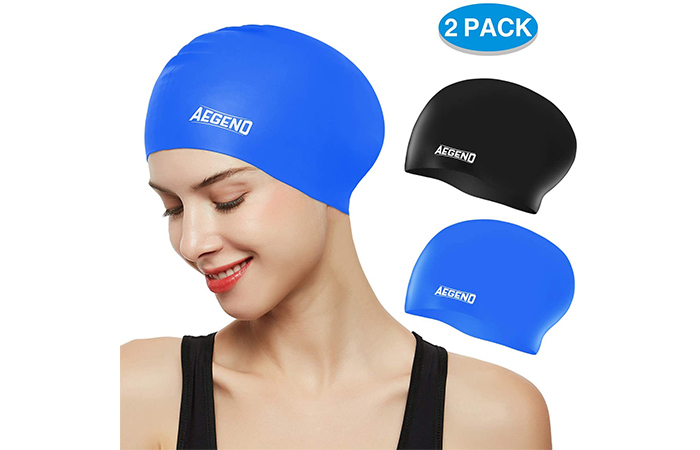 POLYEURATHANE COATED STRETCH SWIMMING CAP GREAT FOR LONG HAIR