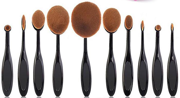 Inception Of Beauty 10pcs Oval Brush