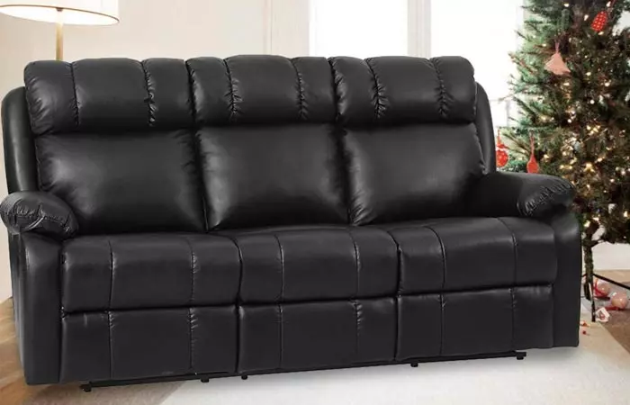 FDW Recliner PU Leather Sofa