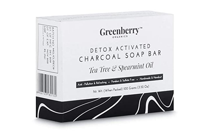 Greenberry Organic Detox Charcoal Soap Bar