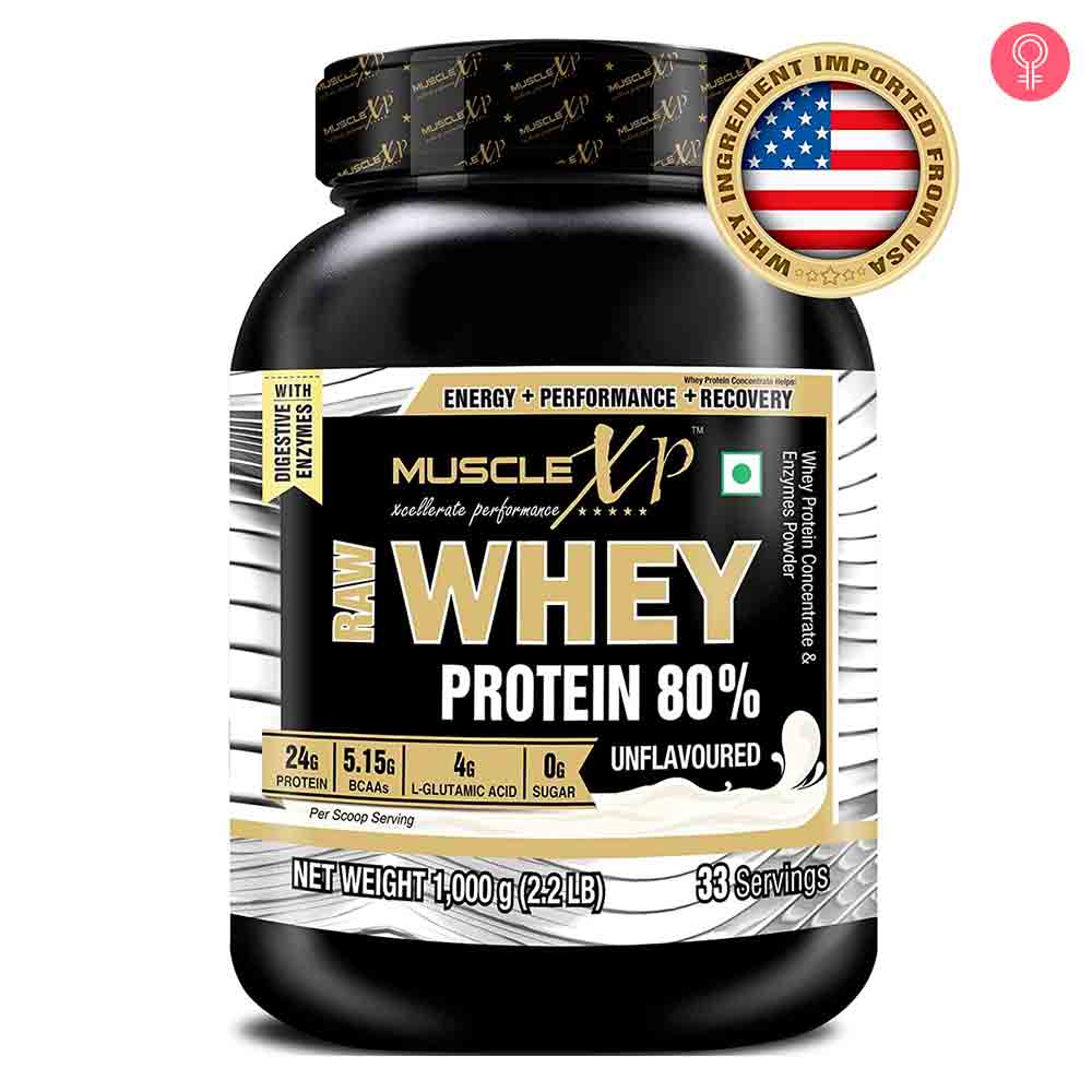 MuscleXP Raw Whey Protein 80% Powder Unflavoured