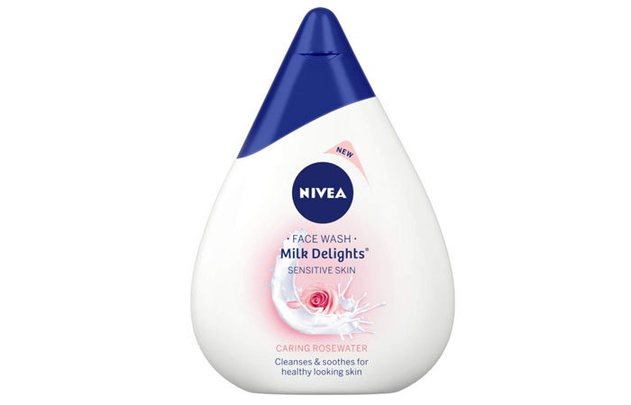NIVEA Face Wash, Milk Delights Caring Rosewater