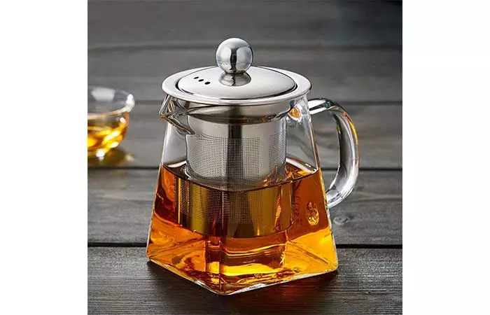 PluieSoleil Small Glass Teapot With Infuser