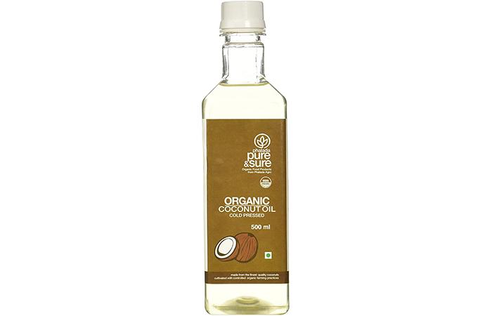 Pure and clean organic coconut oil