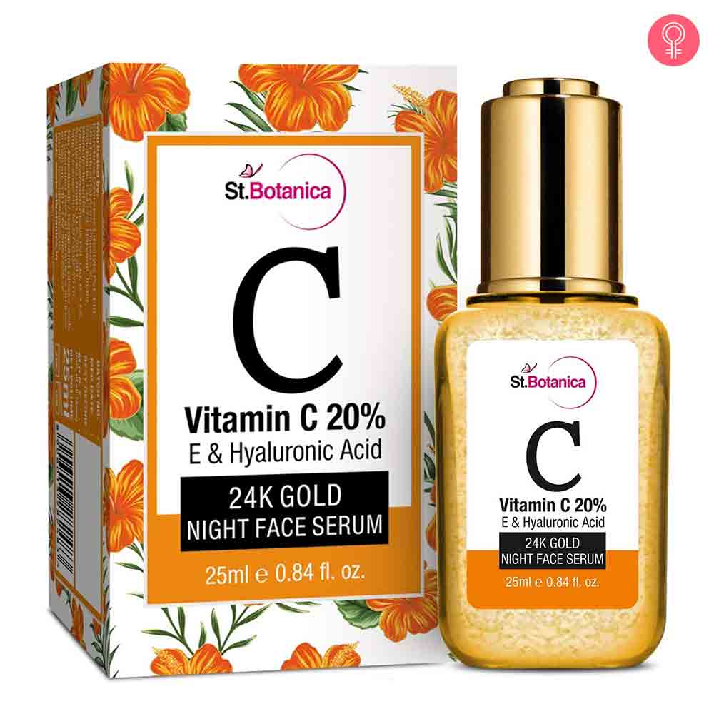 StBotanica Vitamin C 20%, E & Hyaluronic Acid 24k Gold Night Face Serum